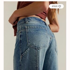 We The Free Light Tinsley Baggy High Rise Straight Leg Jeans